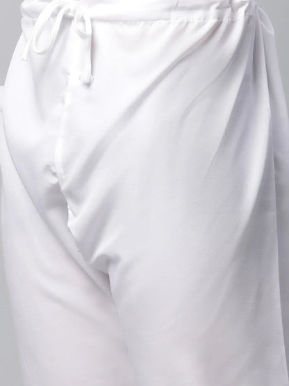 Jompers Men's Embroiderd Kurta - Lemon