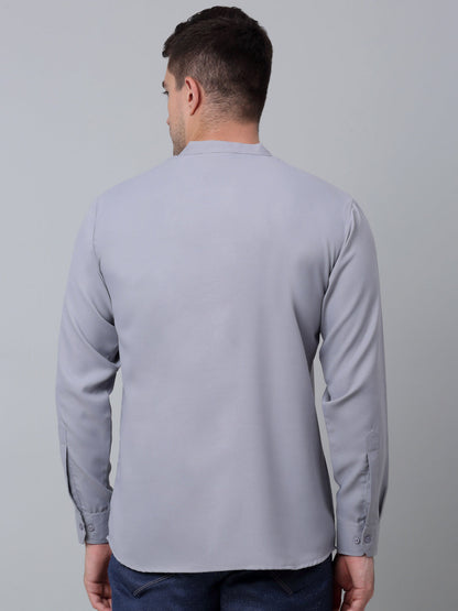 Jompers Men's Black Solid Short Kurta