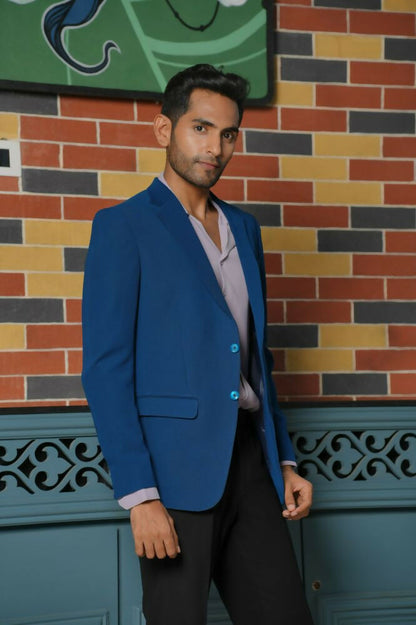 Teal Blue Smart-Casual Co-Ord Set by Hilo Design