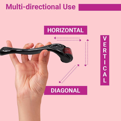 Sotrue Derma Roller For Hair Growth 0.5 mm with 540 Stainless Steel Needles - Repairs Damaged Hair, Activates Hair Follicles