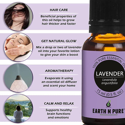 Earth N Pure Essential Oils (Tea Tree, Lavender & Lemongrass)