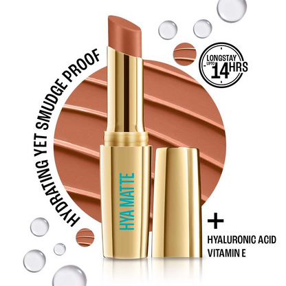 Lakme 9to5 Hya Matte Lipstick - Team Toffee