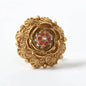 Mominos Fashion Joharkamal Gold-Polished Stone Studded Adjustable Finger Ring - Design 019