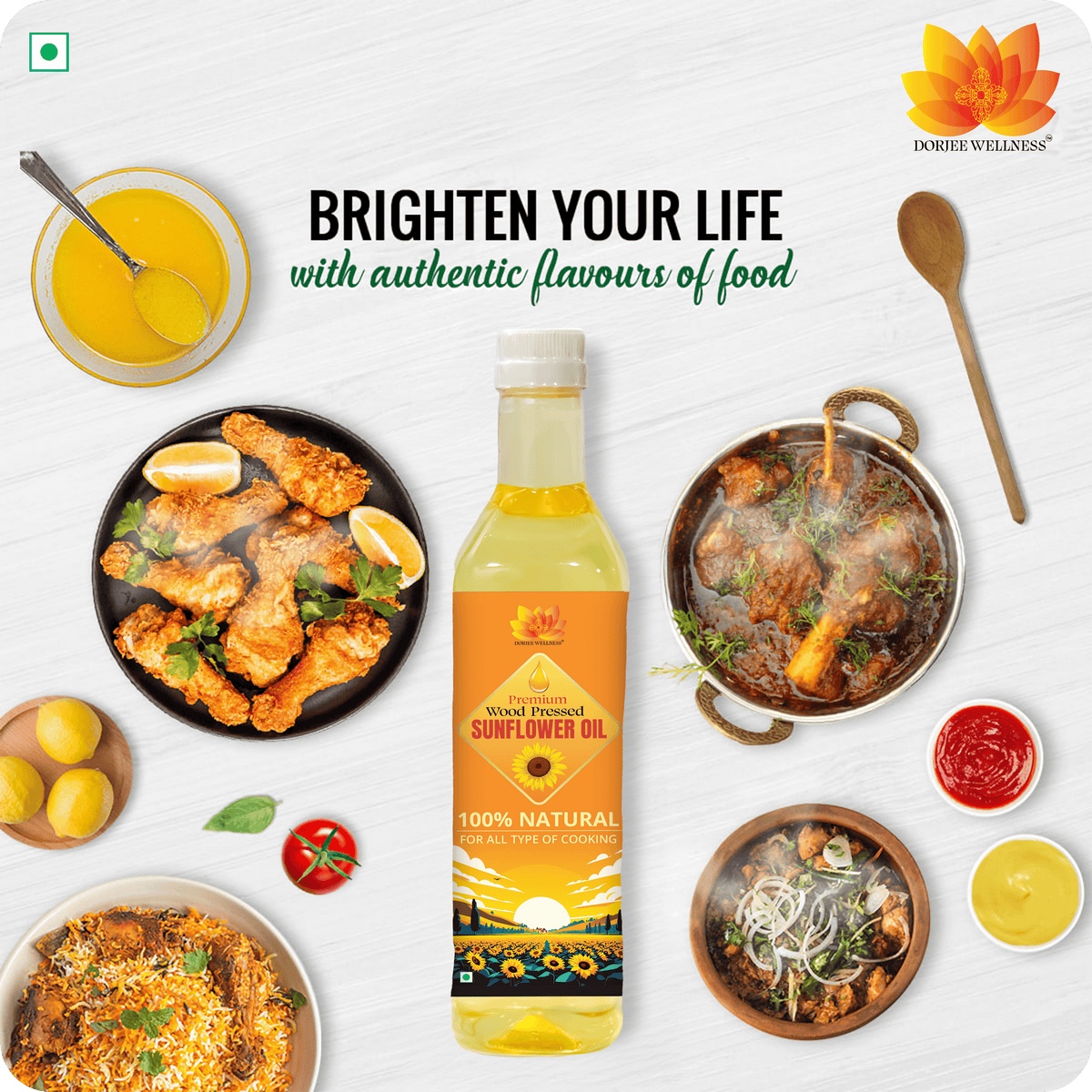 Dorjee Wellness Wood Pressed Sunflower Oil