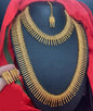 Jewel City Exquisite Gold Spike Necklace Set - Traditional Kerala Style Jewelry Collection