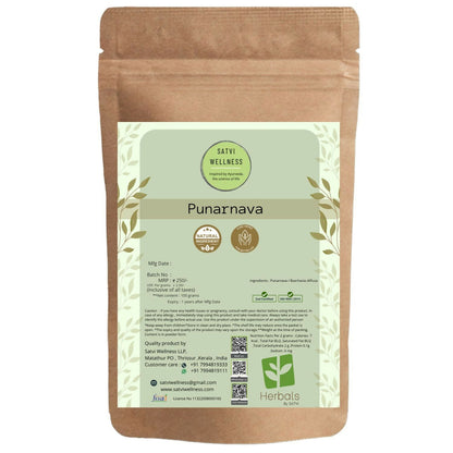 Satvi Wellness Punarnava Powder | Punarnava Herbal Tea | Hogweed | Spreading Hogweed | Red Hogweed | Boerhavia Diffusa | Herbal Tea