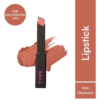 Type Beauty Cream Matte Lipstick For Pigmented Lips - 504 Obsession