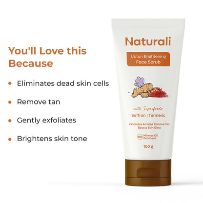 Naturali Ubtan Brightening Face Scrub