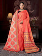 Aayaa Designer Winter Collection Printed Saree With Shawl - Multi Color
