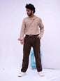 Diva Globe Men Checkard Lapel Collar Shirt