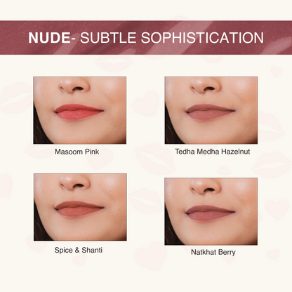 Nourish Mantra Liquid lipstick Creamy Matte with SPF / Water Proof, Smudge Proof Shade-Natkhat Berry