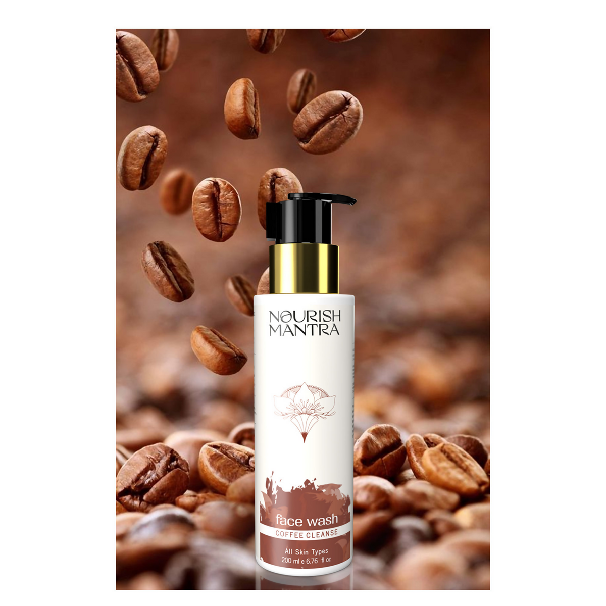 Nourish Mantra Coffee Cleanse Face Wash with Coffee Niacinamide, & Aloe Vera