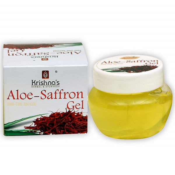 Krishna's Herbal & Ayurveda Aloe Vera Saffron Gel