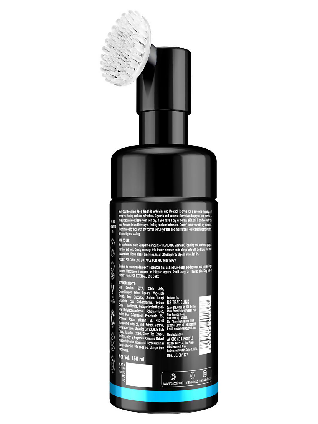 Mancode Refreshing Mint Cool Foaming Face Wash