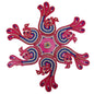 Kundan HandiKrafts Peacock Rangoli Pink Color (Medium)