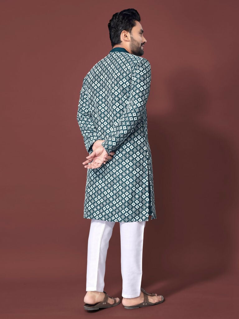 Traditional Readymade Kurta Pajama for Men by Infinity Export