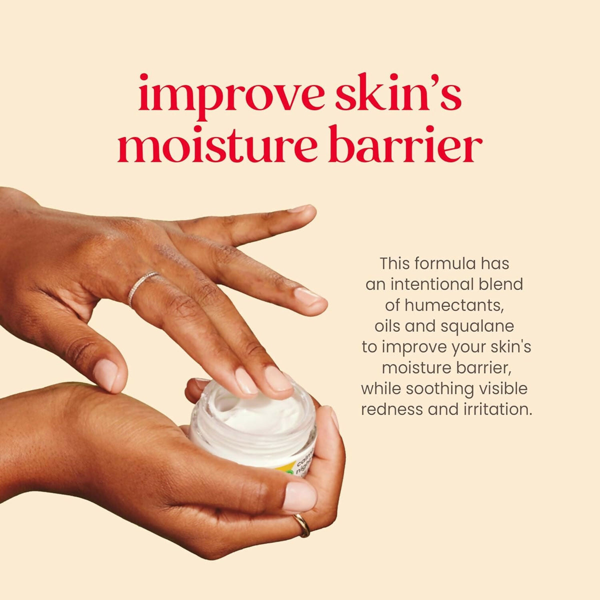 Burt's Bees Calming Night Cream with Aloe + Rice Milk for Sensitive Skin