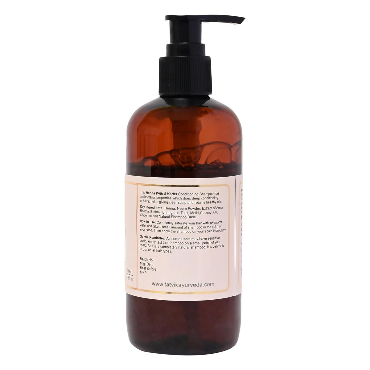 Tatvik Ayurveda Nirmalkesha Shampoo (Henna With 8 Herbs)