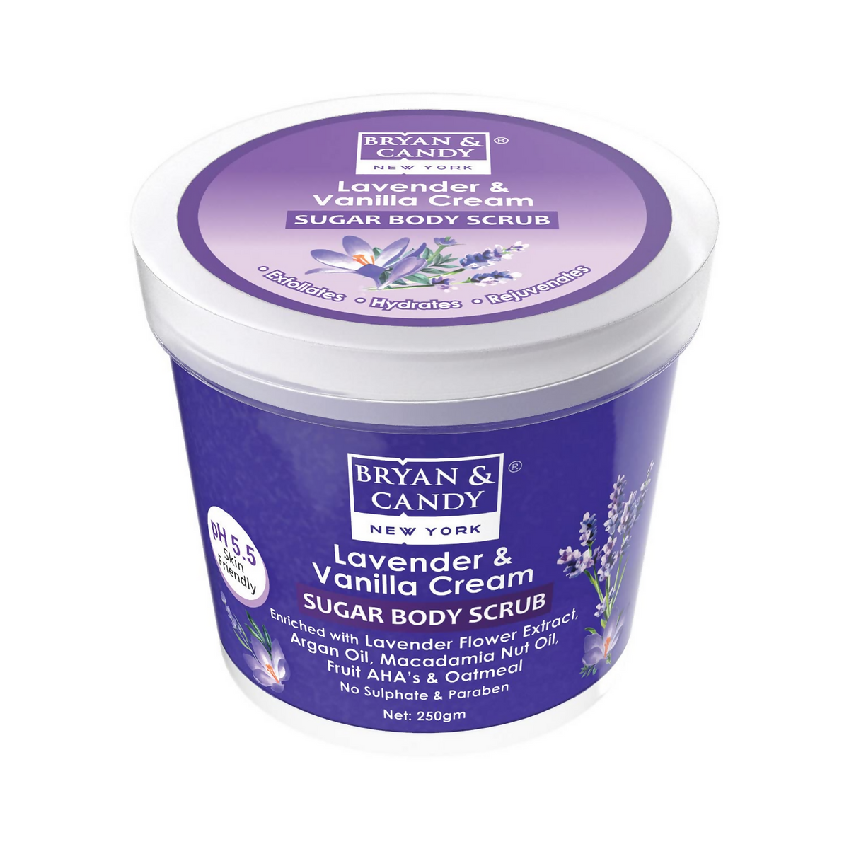 Bryan & Candy Lavender & Vanilla Cream Sugar Body Scrub