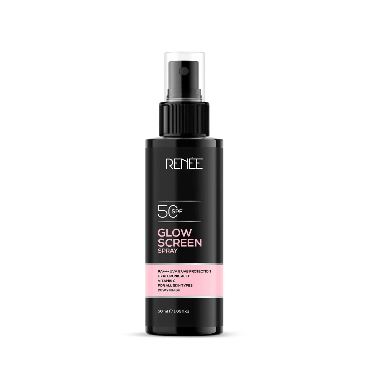 Renee Glowscreen Spf 50 Sunscreen Spray PA++++ Lightweight, Non Greasy & Quick Absorbing