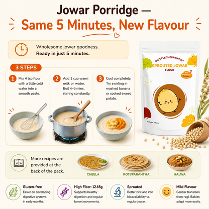 Littlecherrymom Sprouted Jowar Flour