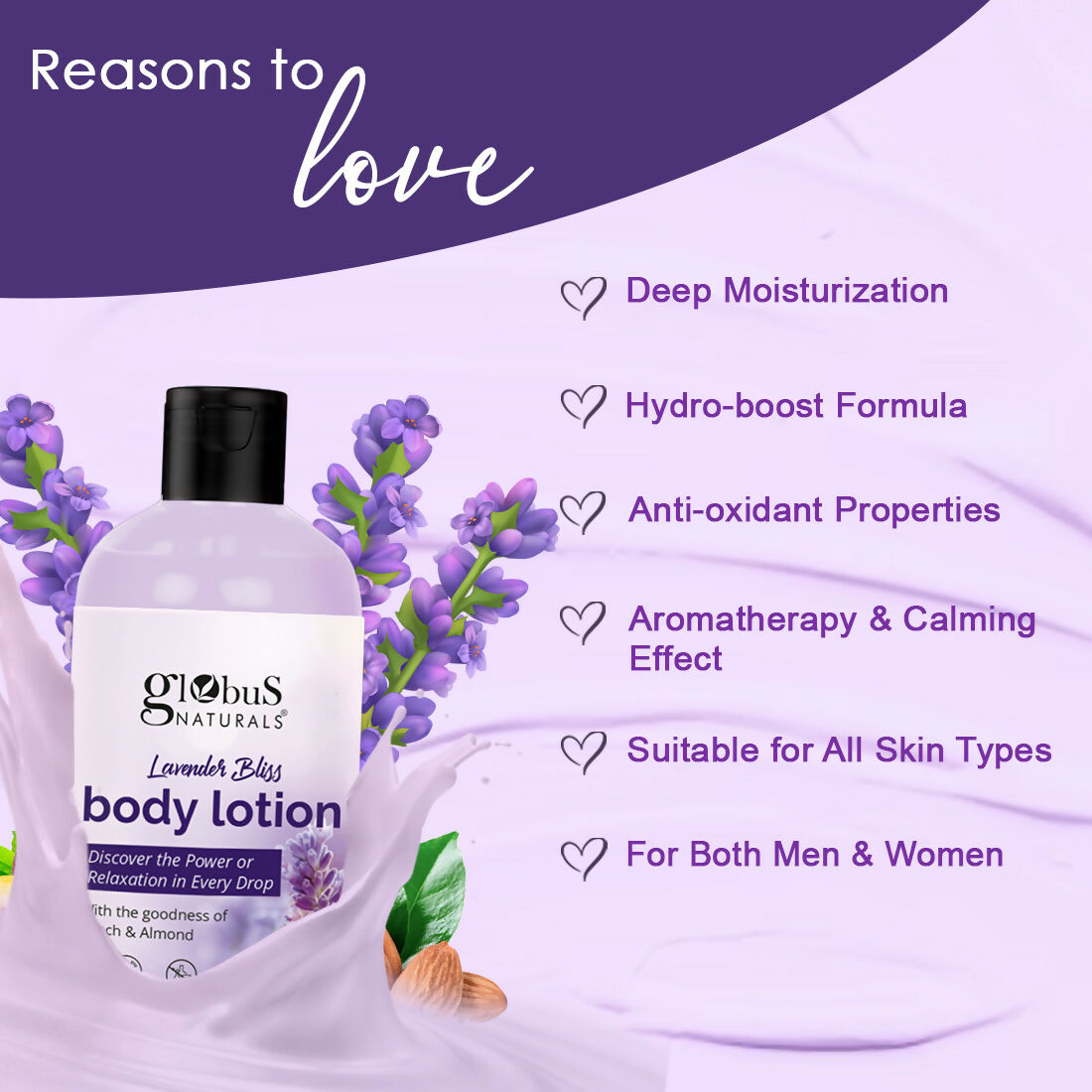 Globus Naturals Lavender Bliss Body Lotion