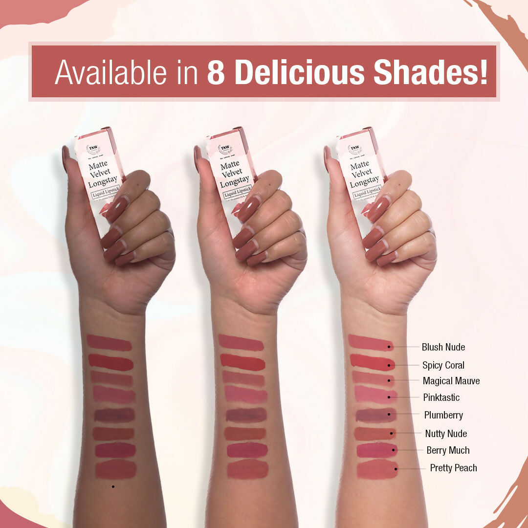 The Natural Wash Matte Velvet Longstay Liquid Lipstick - Plumberry