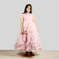Pink Cow Fashions Old Rose Gown With Frill Ghera