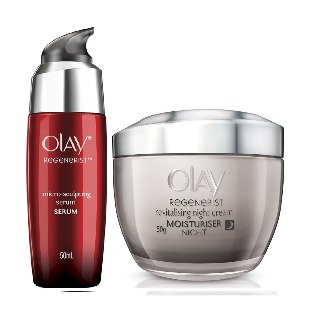 Olay Regenerist Night Skincare (Moisturizer & Serum)