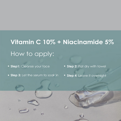 The Body Temple Vitamin C 10% + Niacinamide 5% Face Serum