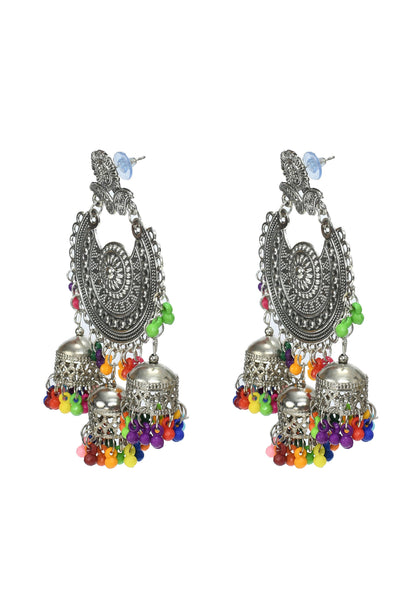 Mominos Fashion Johar Kamal Beautiful Jhumkas With Maang Tikka