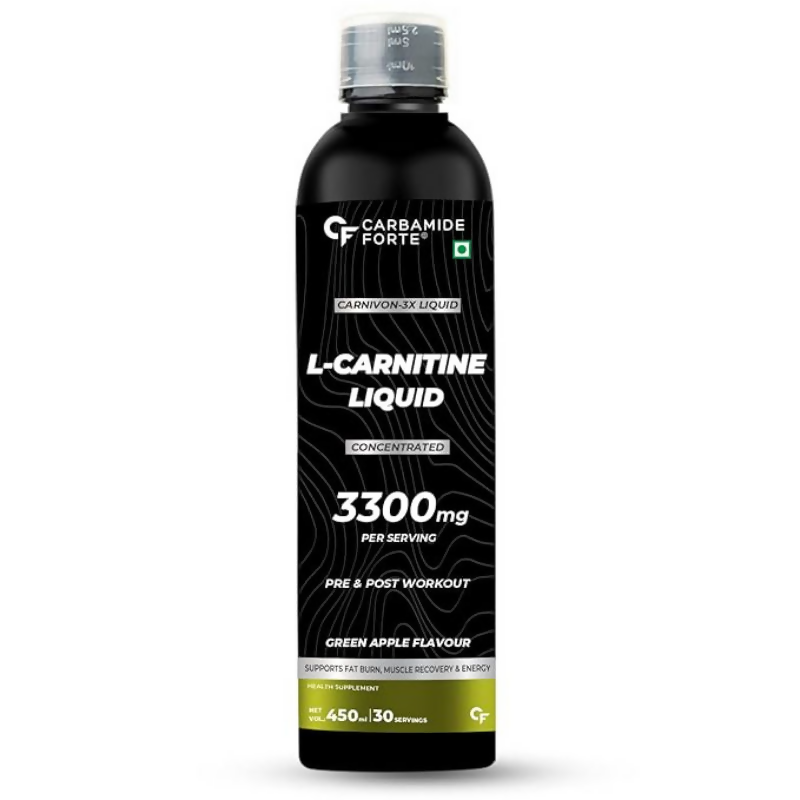 Carbamide Forte L-Carnitine 3300mg Liquid - Green Apple