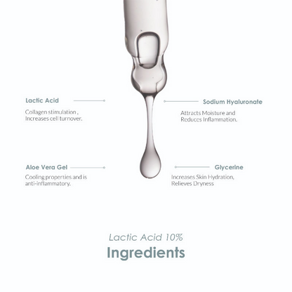 The Body Temple Lactic Acid 10% Face Serum
