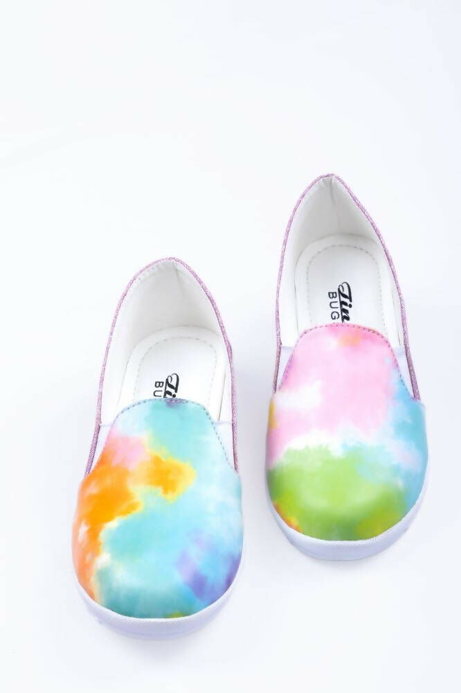 Tiny Bugs Multi Color Girls Prited Flat Causal Wear Ballerinas