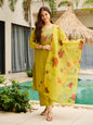 The52 Women Embroidered Rayon Fabric Straight Kurta, Pant and Dupatta Set
