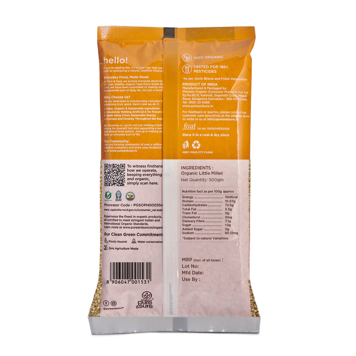 Pure & Sure Organic Little Millet