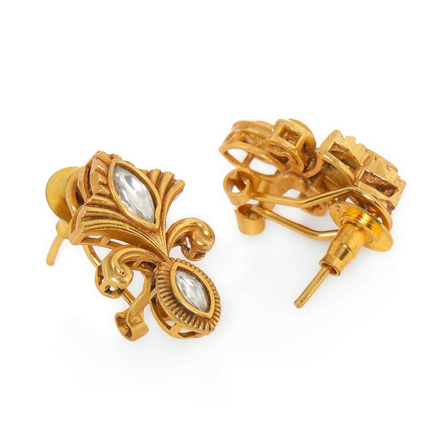 Golden Earrings (Gold) - Ruby Raang