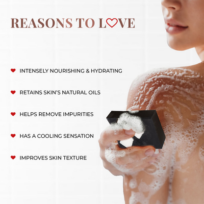 Just Herbs Coconut + Activated Charcoal Deep Cleansing Bathing Bar
