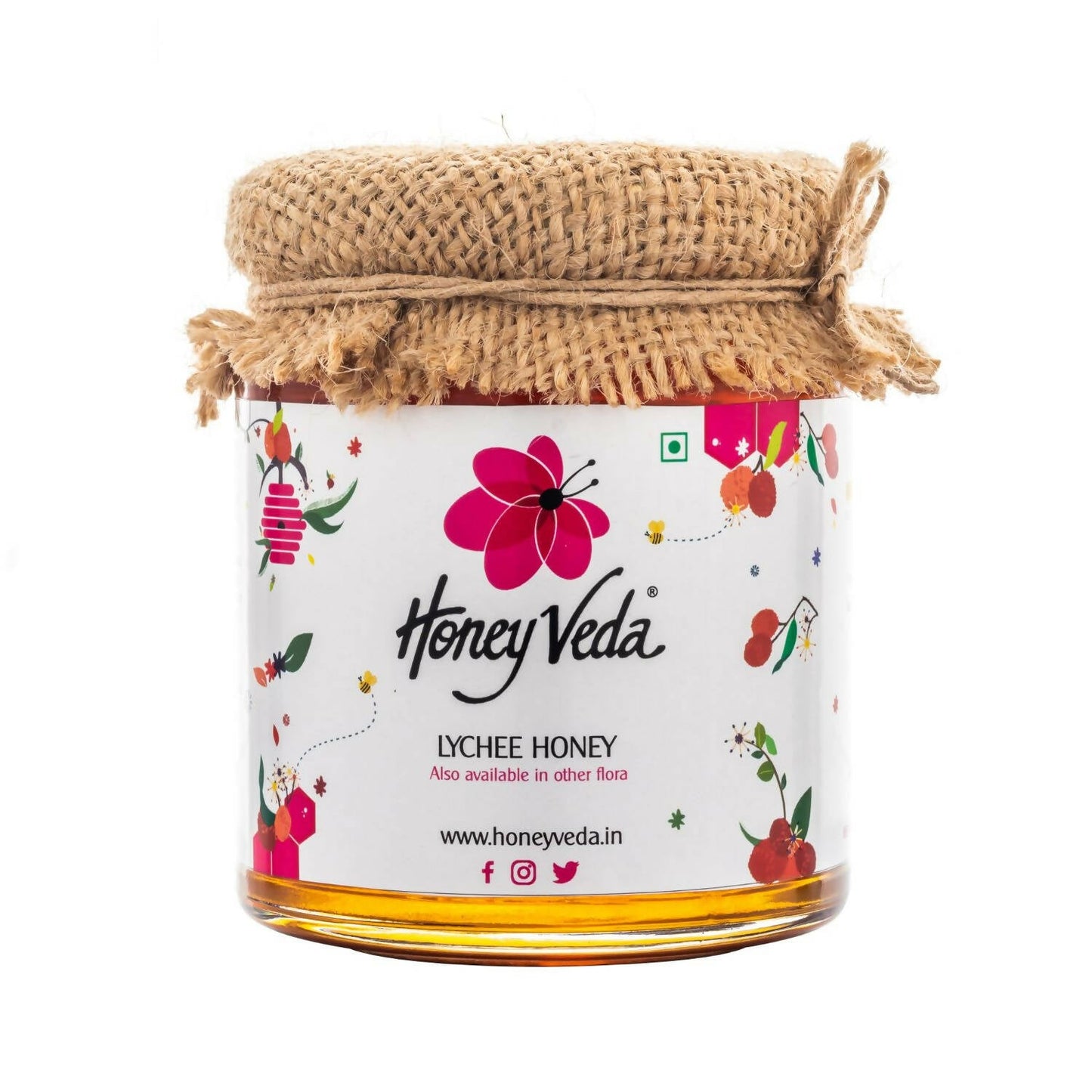 HoneyVeda Premium Raw Lychee Honey
