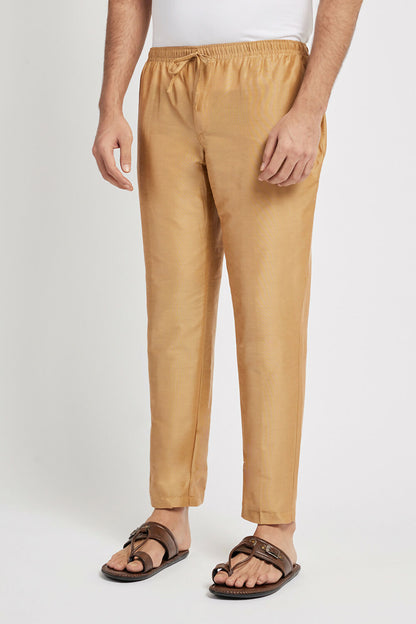 Ethnic India Beige solid Pant for Men