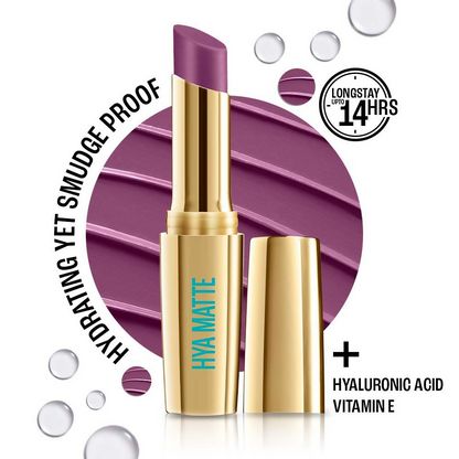 Lakme 9to5 Hya Matte Lipstick - Grape Goals