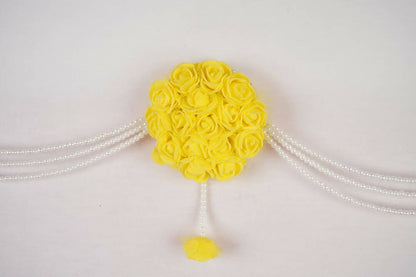 Kundan HandiKrafts Yellow Rose Bunch Thoranna