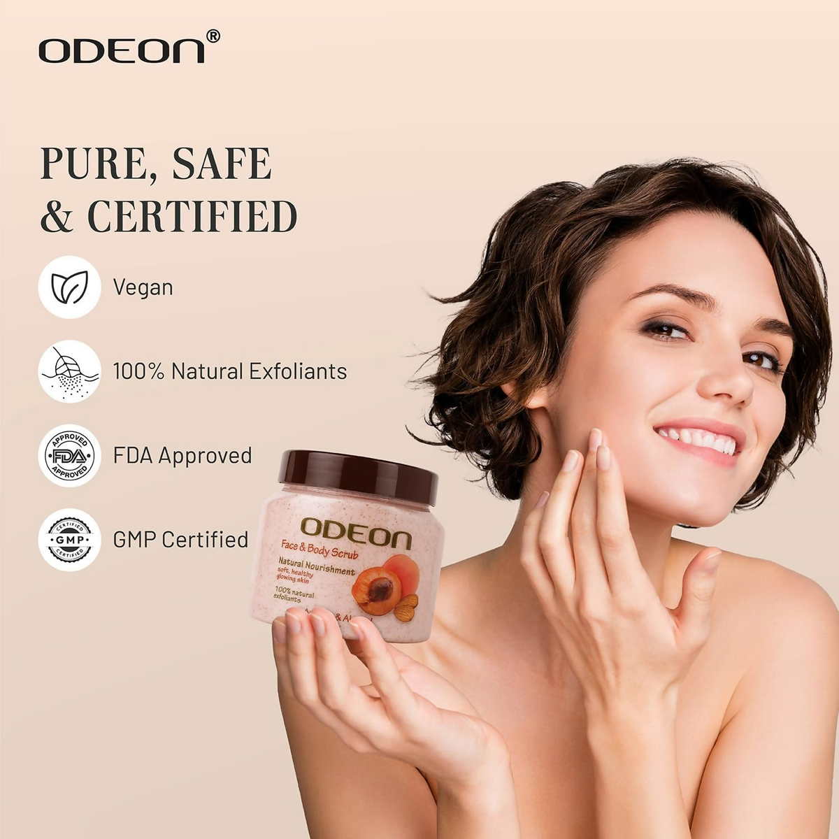 Odeon Apricot & Almond Face & Body Scrub