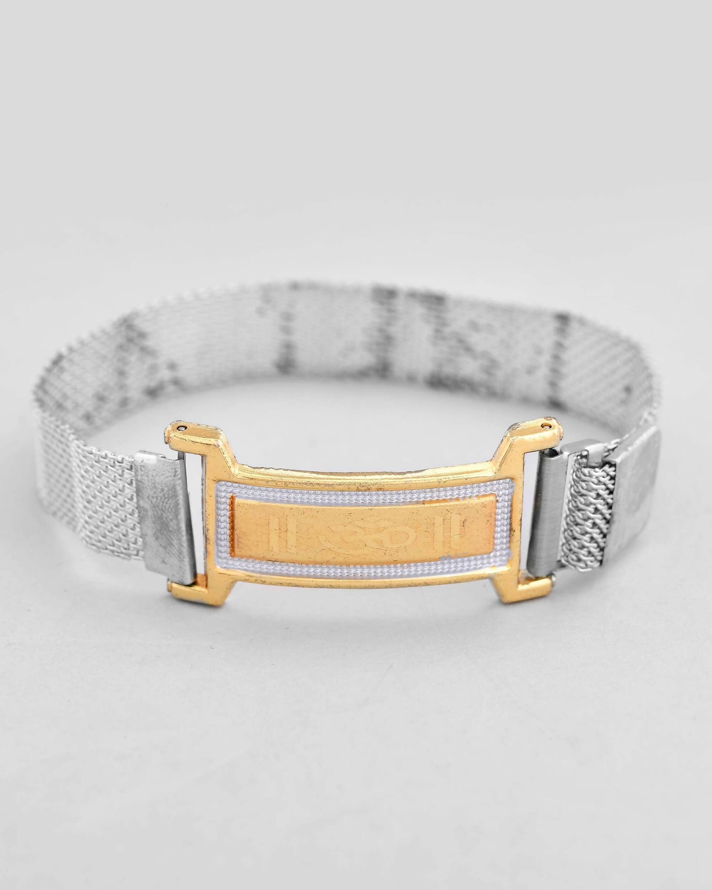 VOJ Dual Tone Magnet Om Bracelet