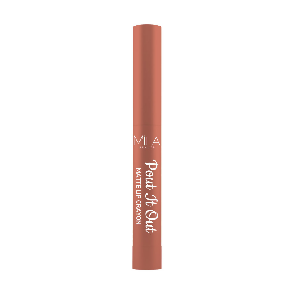 Mila Beaute Pout It Out Long Lasting & Matte Finish Lip Crayon Lipstick - Jasmine