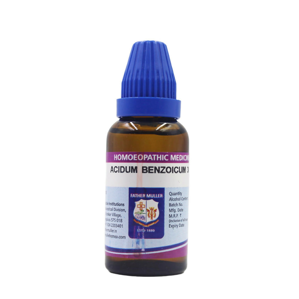 Father Muller Acidum Benzoicum Dilution
