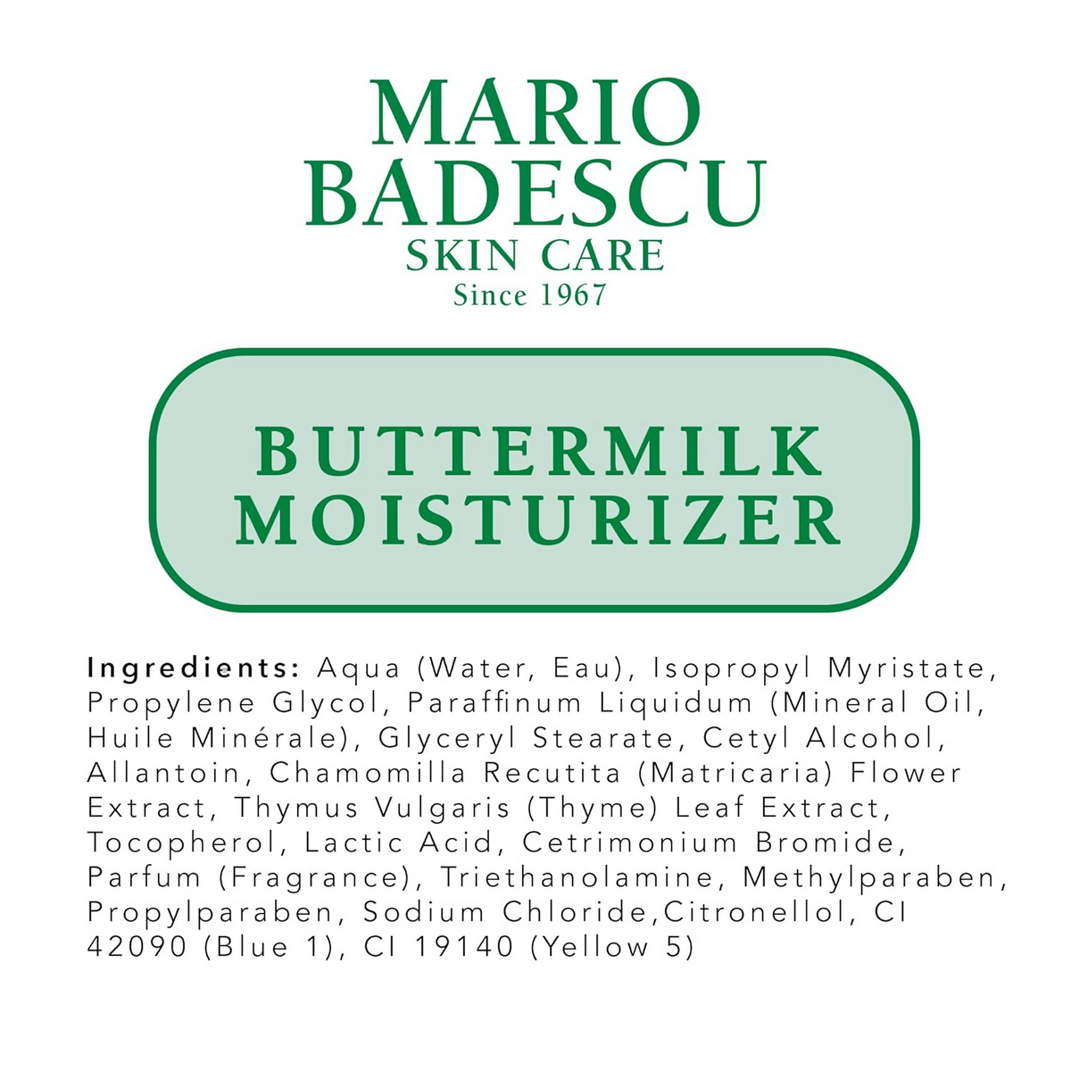 Mario Badescu Buttermilk Face Moisturizer