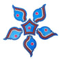 Kundan HandiKrafts Shank Rangoli Blue (Baby)