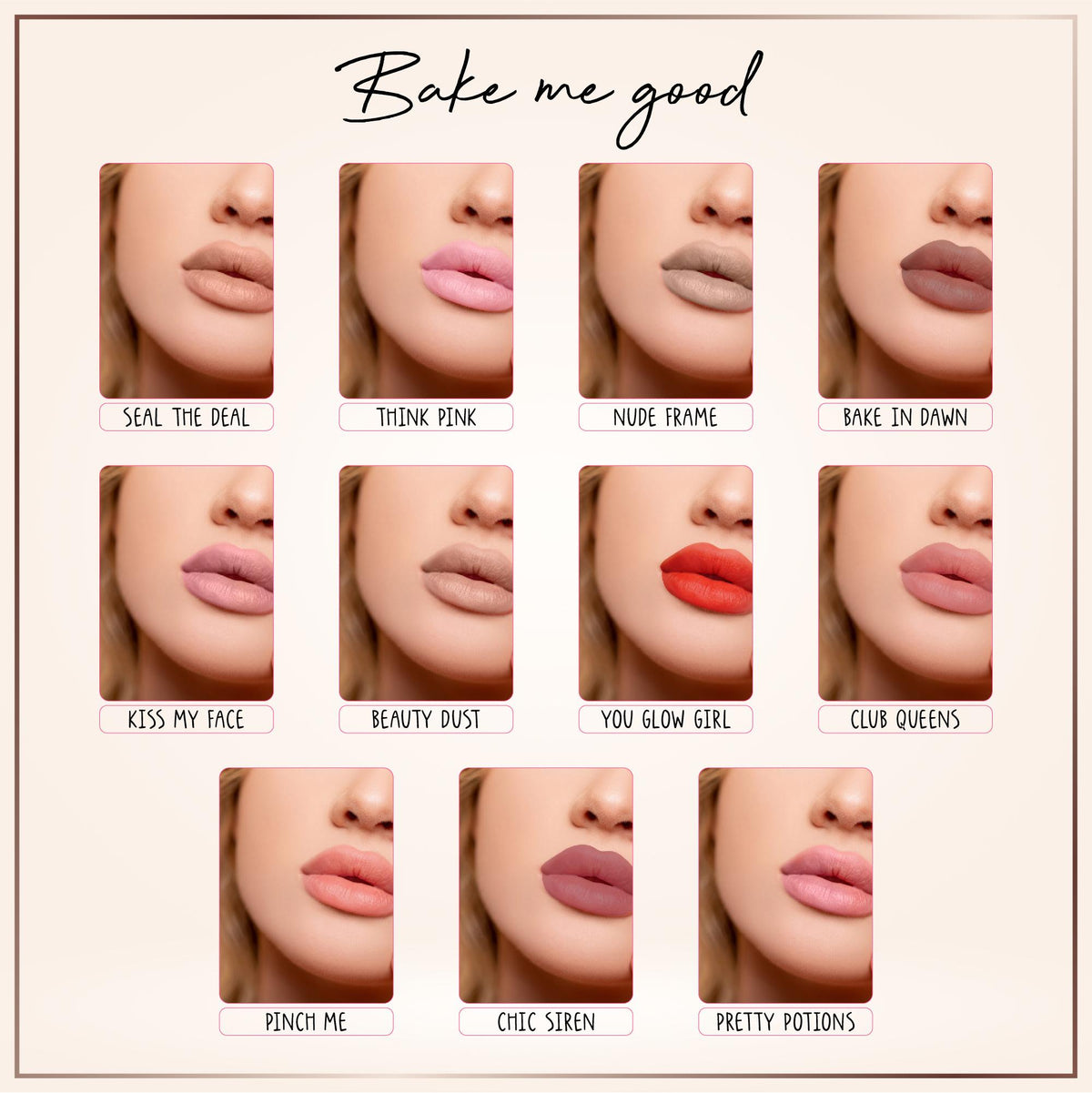 Baked Beauty Liquid Matte Lipstick Set (Set of 11)
