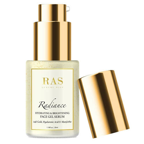 Ras Luxury Oils Radiance 24K Gold Brightening Face Gel Serum